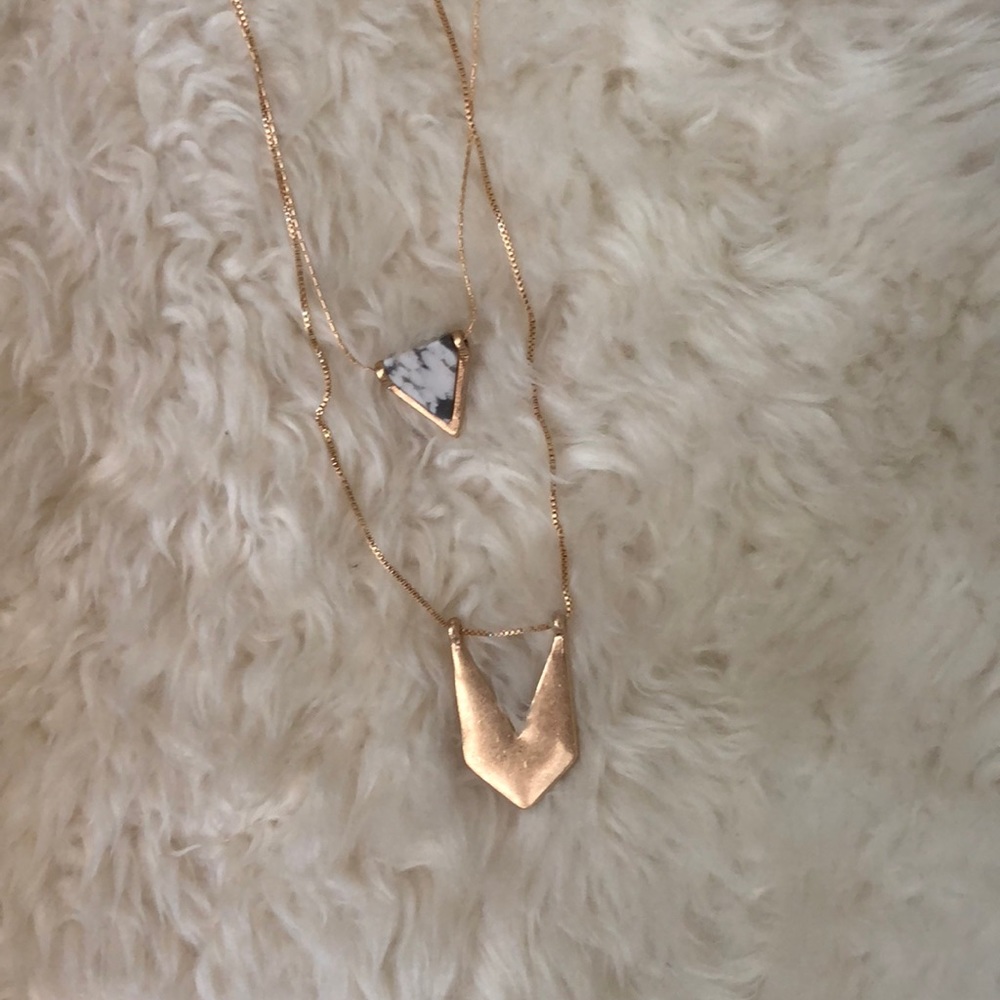 Universal Threads Geometric Gold Necklace